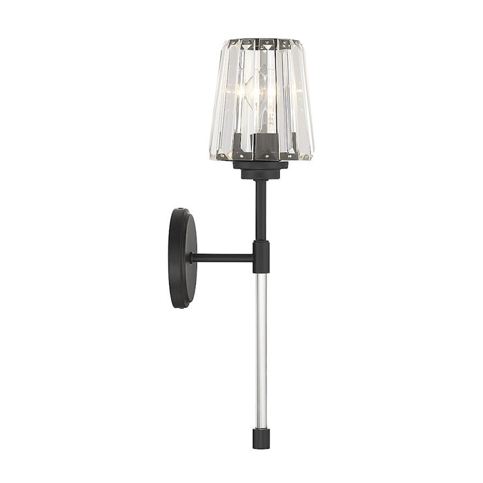 Savoy House Garnet 1-Light Wall Sconce, Matte Black