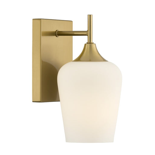 Savoy House Essentials Octave 1 Lt Sconce, Warm Brass - 9-6030-1-322