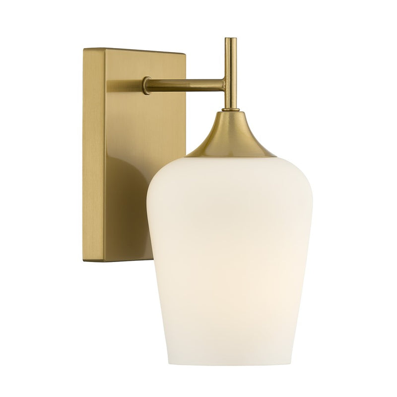 Savoy House Essentials Octave 1 Lt Sconce, Warm Brass