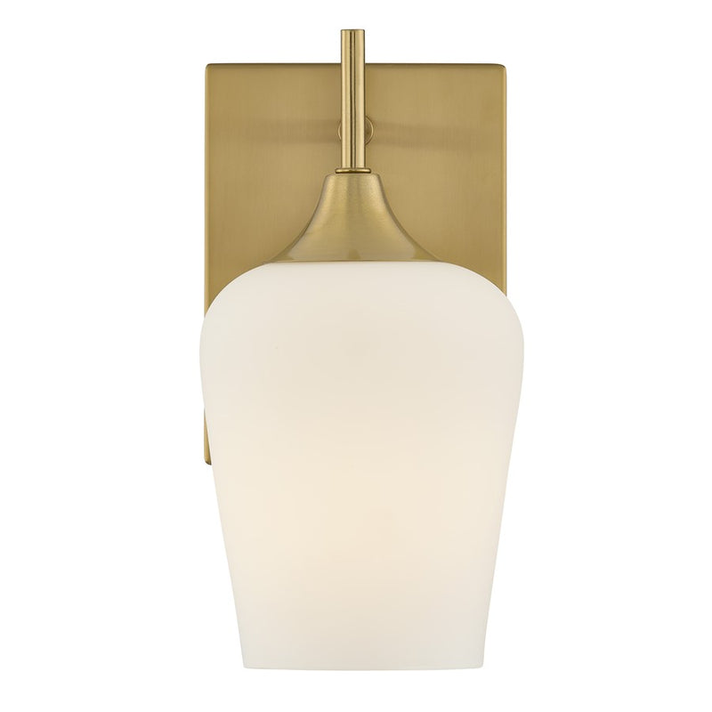 Savoy House Essentials Octave 1 Lt Sconce, Warm Brass
