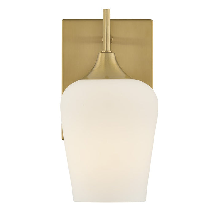 Savoy House Essentials Octave 1 Lt Sconce, Warm Brass