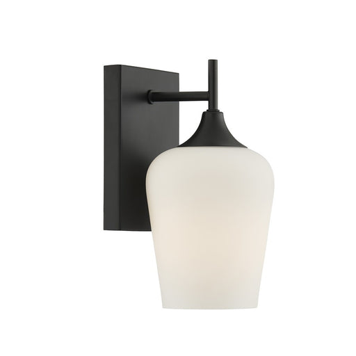 Savoy House Essentials Octave 1 Lt Sconce, Matte Black - 9-6030-1-BK