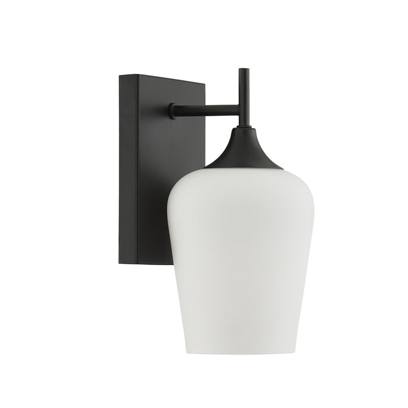 Savoy House Essentials Octave 1 Lt Sconce, Matte Black