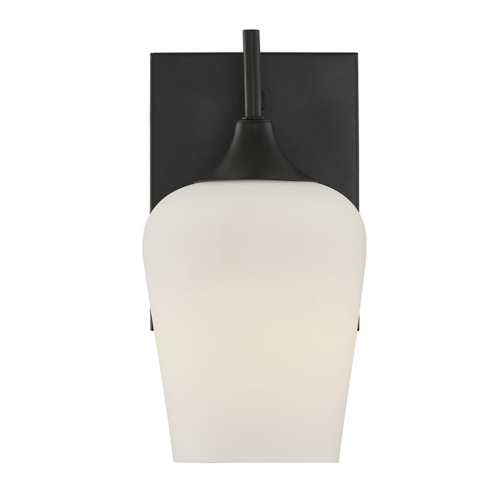 Savoy House Essentials Octave 1 Lt Sconce, Matte Black