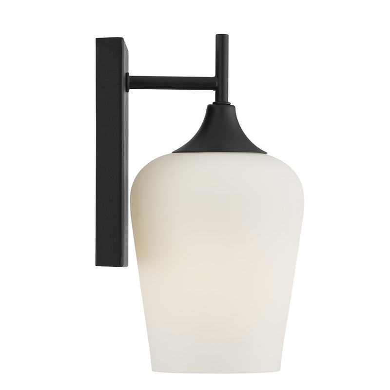 Savoy House Essentials Octave 1 Lt Sconce, Matte Black
