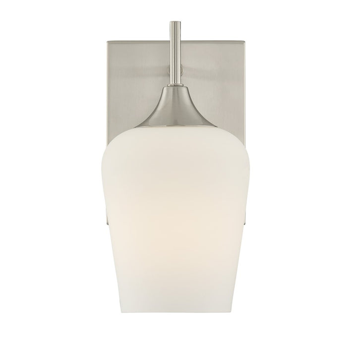 Savoy House Essentials Octave 1 Lt Sconce, Satin Nickel