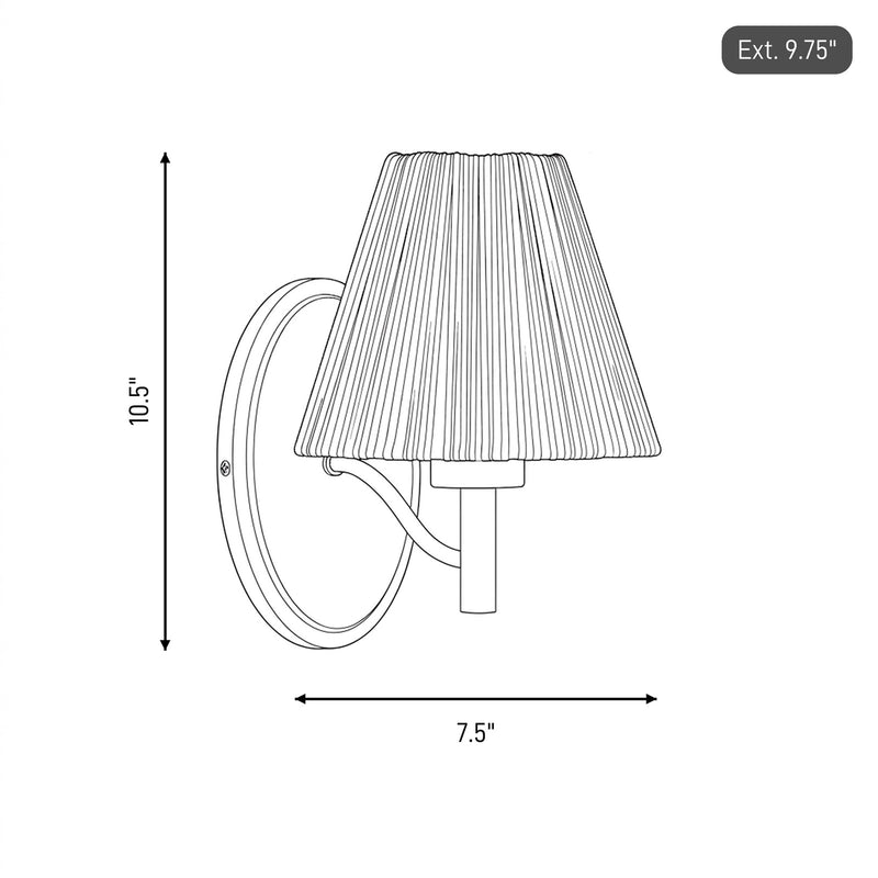 Savoy House Rosa 1 Lt 11" Sconce, Noble Brass
