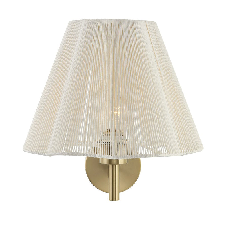 Savoy House Rosa 1 Lt 15" Sconce, Noble Brass