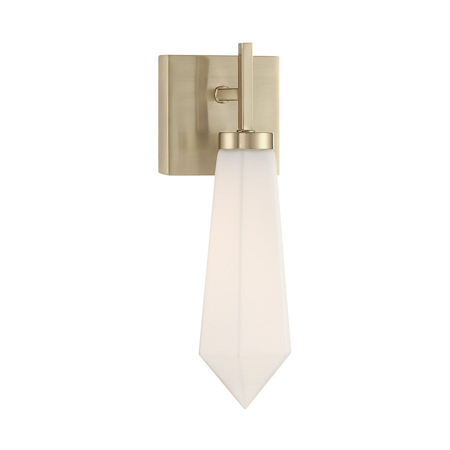 Savoy House Leland 1 Lt Sconce, Noble Brass - 9-6122-1-127