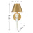 Savoy House Hearne 1 Lt Sconce, Warm Brass