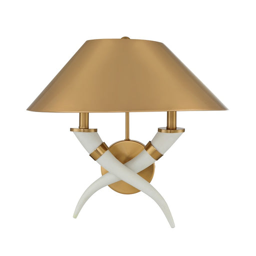 Savoy House Hearne 2 Lt Sconce, Warm Brass