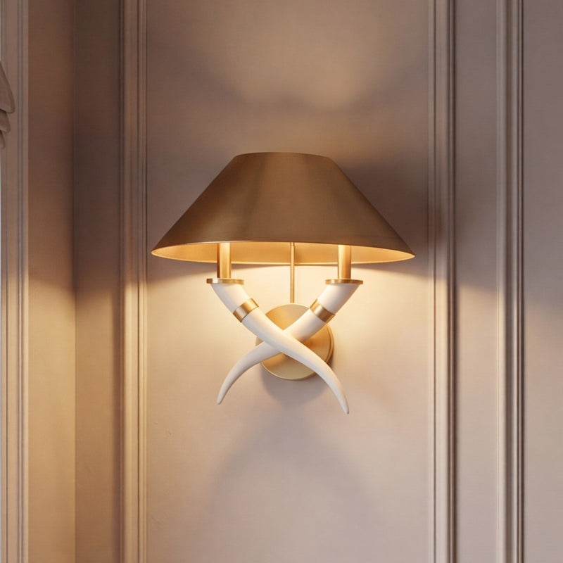 Savoy House Hearne 2 Lt Sconce, Warm Brass