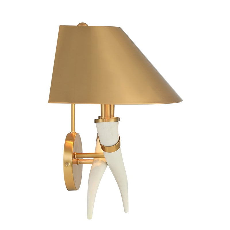 Savoy House Hearne 2 Lt Sconce, Warm Brass