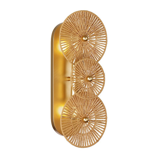 Savoy House Abbott 2 Light Sconce, Distressed Gold