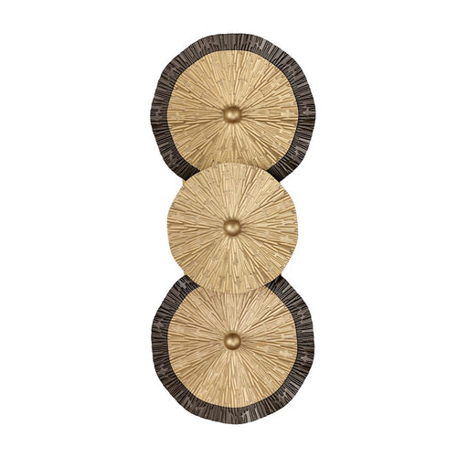 Savoy House Lincoln 2 Light Sconce, Distressed Gold and Bronze