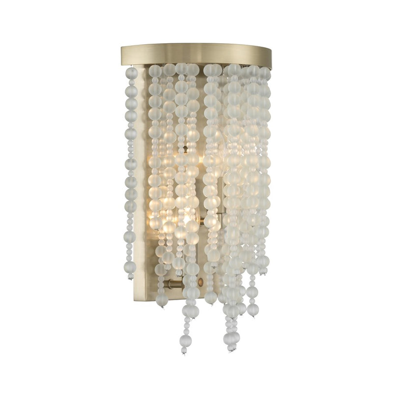 Savoy House Jeanette 2 Lt Sconce, Noble Brass