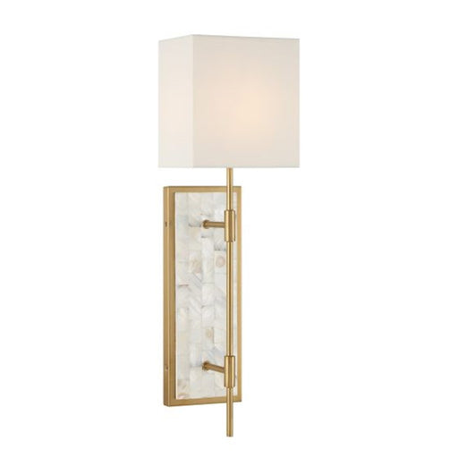 Savoy House Eastover 1 Light Sconce, Warm Brass - 9-6512-1-322