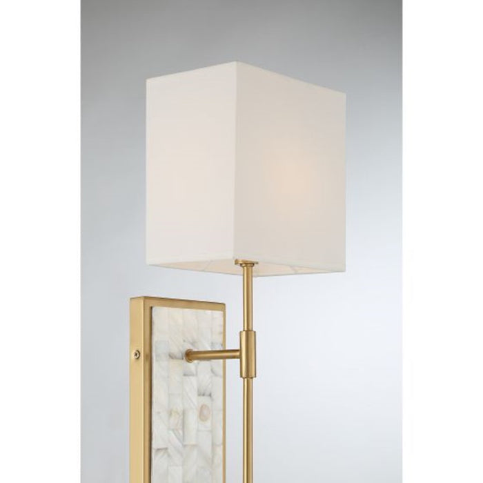 Savoy House Eastover 1-Light Wall Sconce, Warm Brass