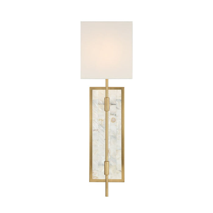 Savoy House Eastover 1-Light Wall Sconce, Warm Brass