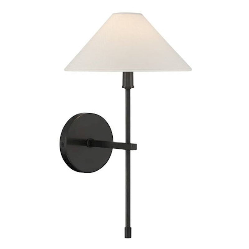 Savoy House Avon 1-Light Wall Sconce, Black Tourmaline