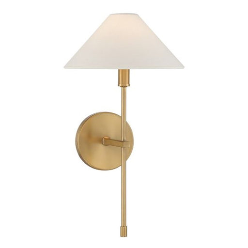 Savoy House Avon 1-Light Wall Sconce, Warm Brass - 9-6608-1-322