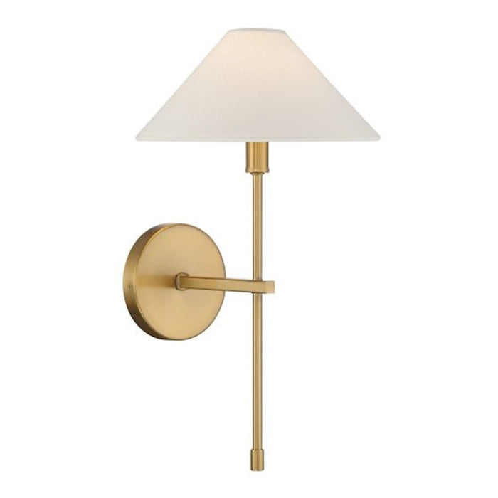 Savoy House Avon 1 Light Sconce, Warm Brass