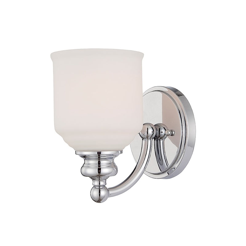 Savoy House Melrose 1-Light Wall Sconce, Polished Chrome