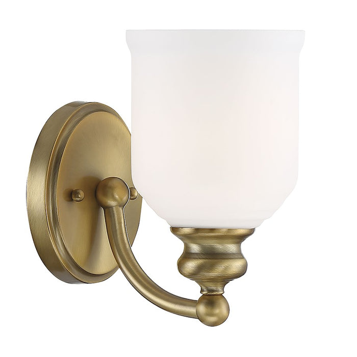 Savoy House Melrose 1-Light Wall Sconce, Warm Brass