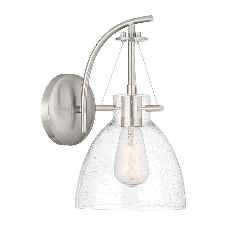 Savoy House Foster 1-Light Wall Sconce, Satin Nickel
