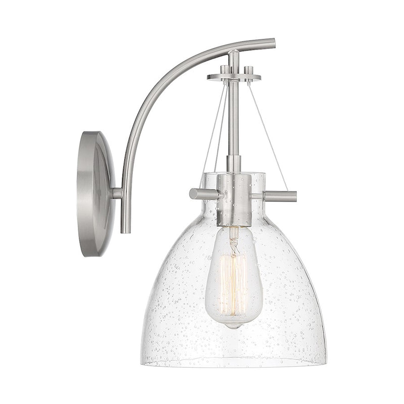 Savoy House Foster 1-Light Wall Sconce, Satin Nickel