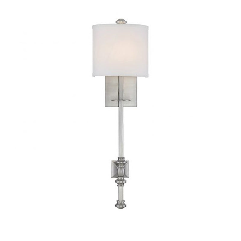Savoy House Devon 1-Light Wall Sconce, Satin Nickel