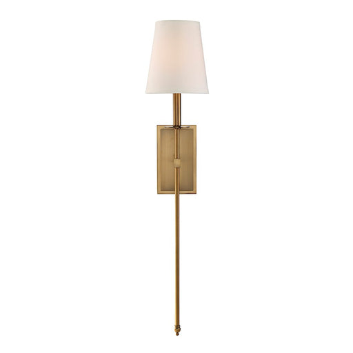 Savoy House Monroe 1-Light 34" Wall Sconce, Warm Brass