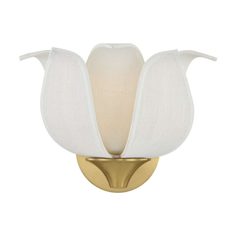 Savoy House Elsie 1 Lt Sconce, Warm Brass
