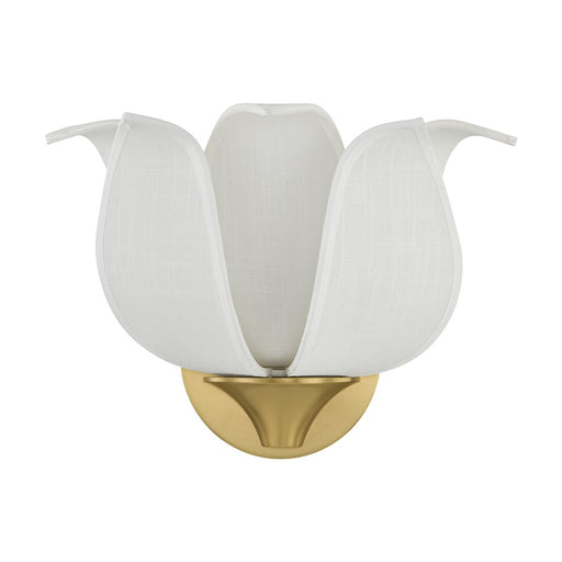 Savoy House Elsie 1 Lt Sconce, Warm Brass
