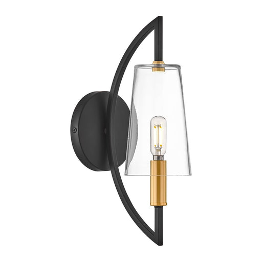 Savoy House Hanley 1 Lt Sconce, Matte Black and Warm Brass - 9-7167-1-143