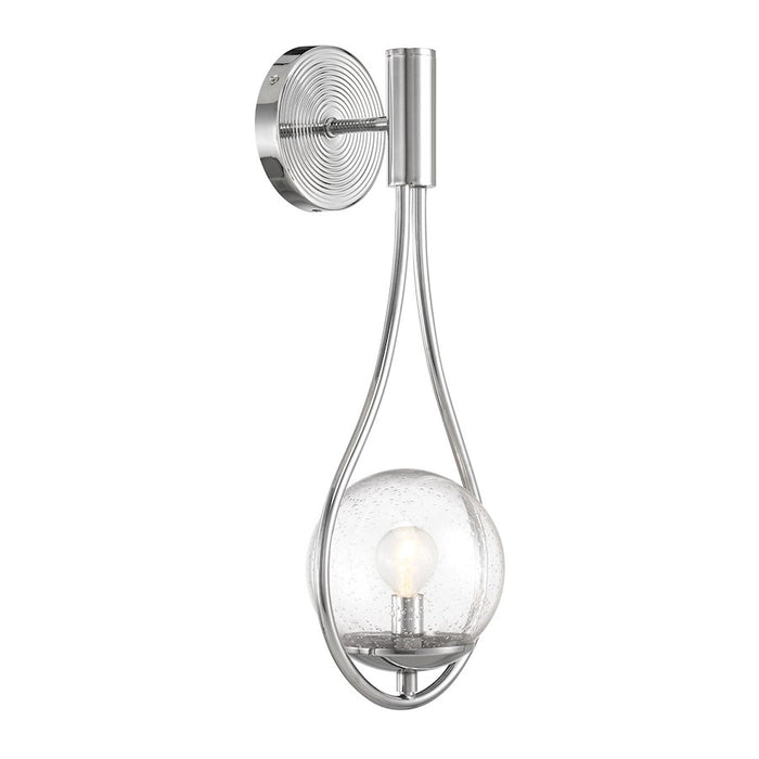 Savoy House Encino 1-Light Wall Sconce, Polished Chrome