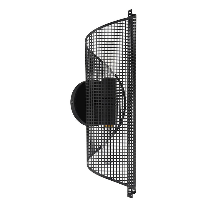 Savoy Essentials Hillbourne 2 Light Sconce, Matte Black/Perforated
