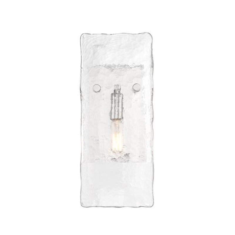 Savoy House Genry 1 Light Sconce, Polished Nickel/Handmade Water