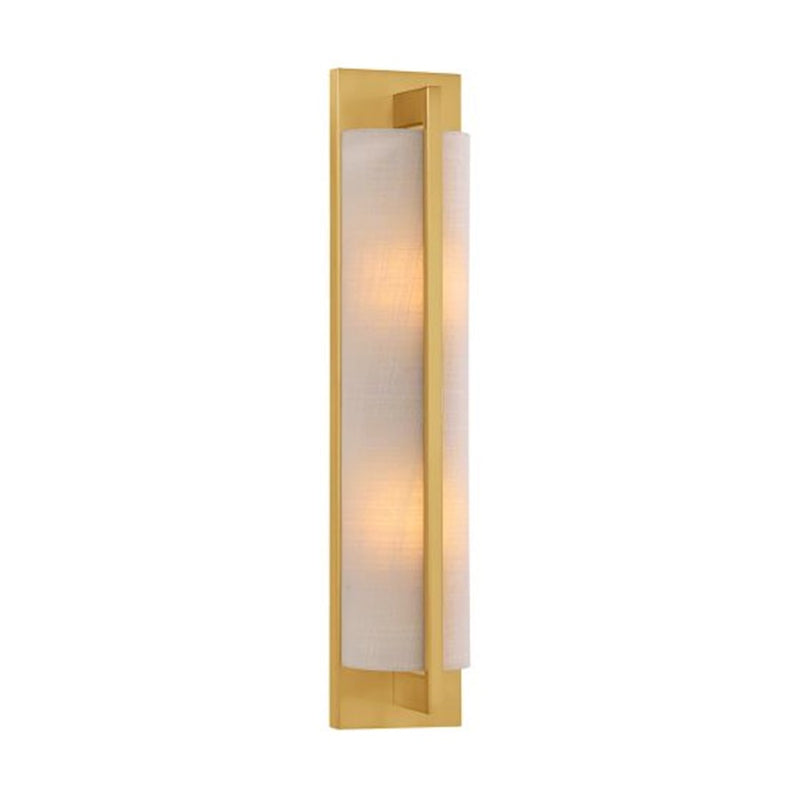 Savoy House Carver 2 Light Sconce, Warm Brass