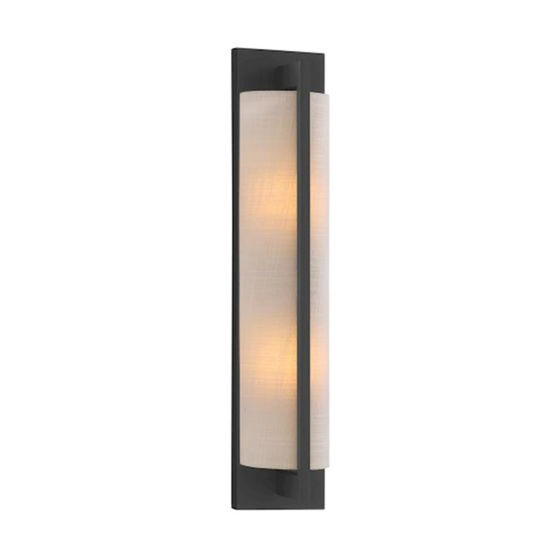 Savoy House Carver 2 Light Sconce, Matte Black