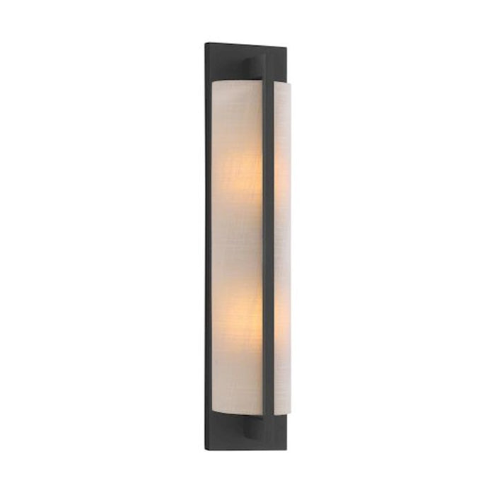 Savoy House Carver 2-Light Wall Sconce, Matte Black - 9-8257-2-89