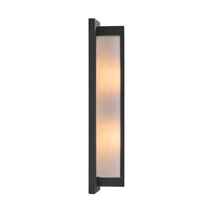 Savoy House Carver 2-Light Wall Sconce, Matte Black