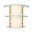 Savoy House Newell 2 Light Sconce, Warm Brass/Clear/White Opal - 9-8606-2-322