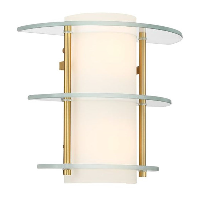 Savoy House Newell 2-Light Wall Sconce, Warm Brass