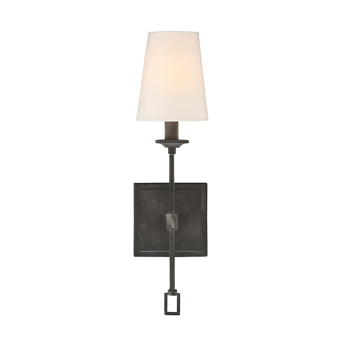 Savoy House Lorainne 1-Light Wall Sconce, Oxidized Black - 9-9004-1-88