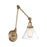 Savoy House Drake 1-Light Adjustable Wall Sconce, Warm Brass