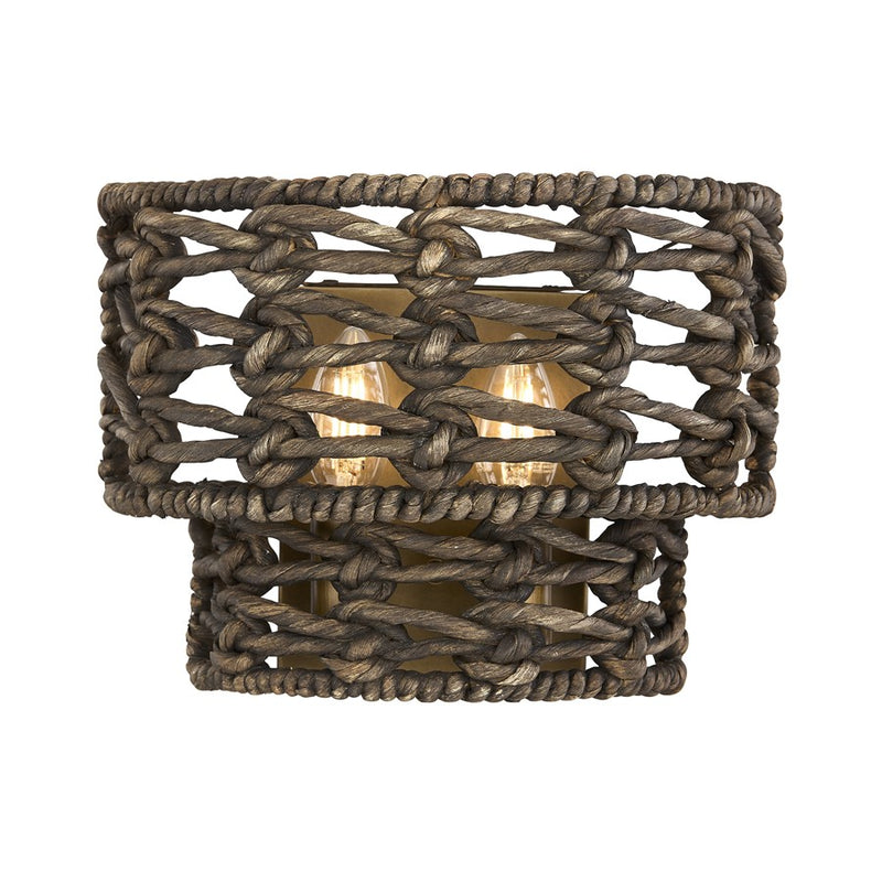 Savoy House Silencio 2 Lt Sconce, Riviera, Riviera Brass