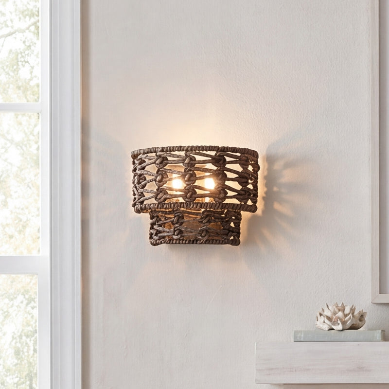 Savoy House Silencio 2 Lt Sconce, Riviera, Riviera Brass