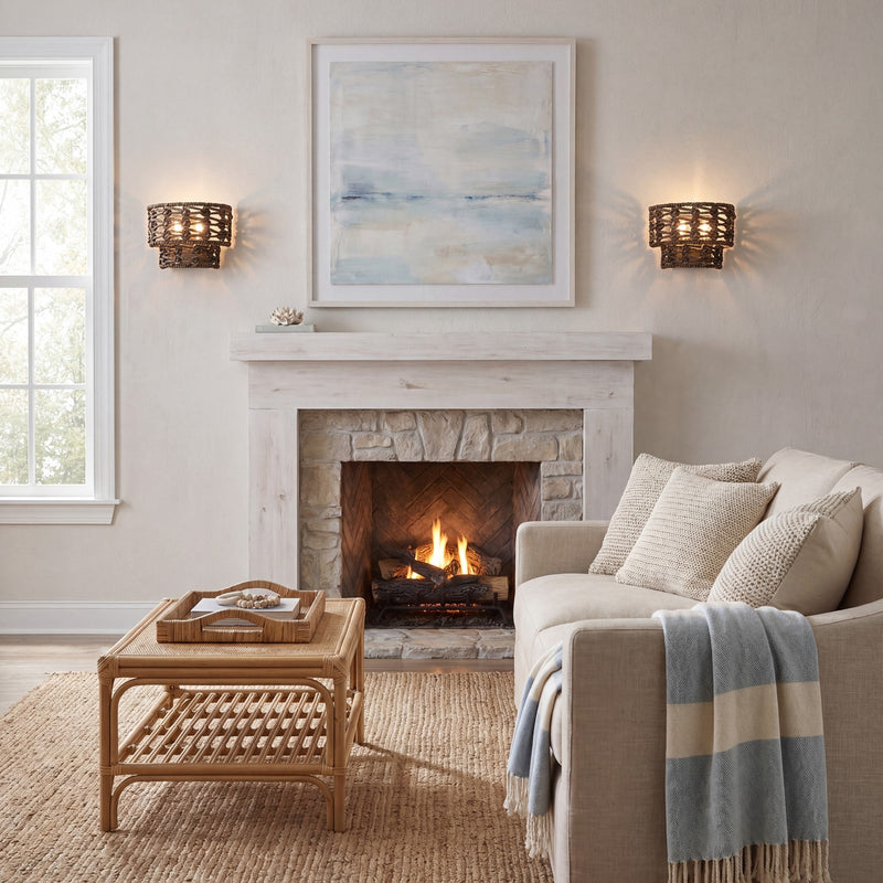 Savoy House Silencio 2 Lt Sconce, Riviera, Riviera Brass