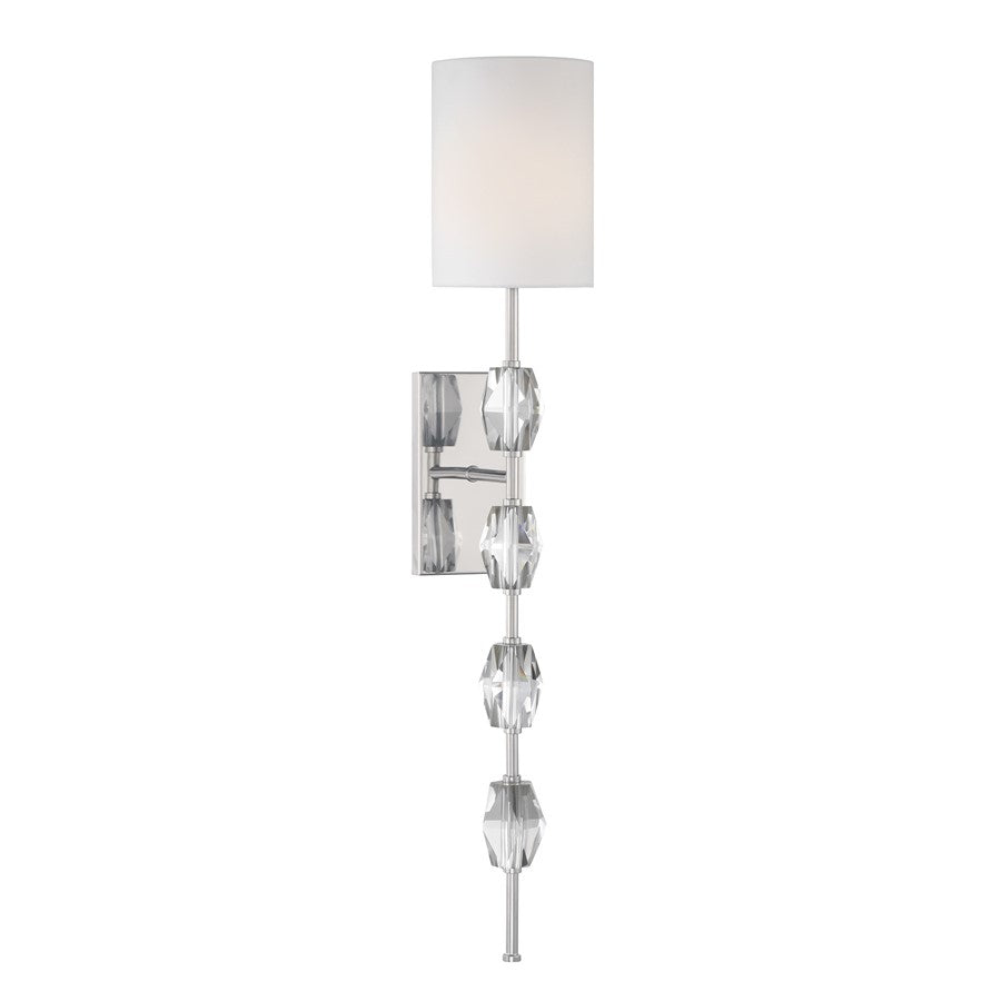 Savoy House Sebring 1 Lt Sconce, Polished Nickel - 9-9520-1-109